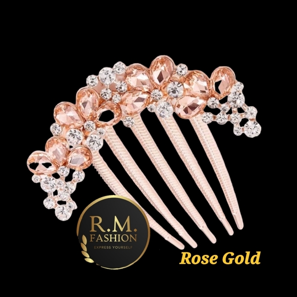 1pc Women Rhinestone Flower Decor Glamorous Hair Pin For Party - Picture 1 of 6